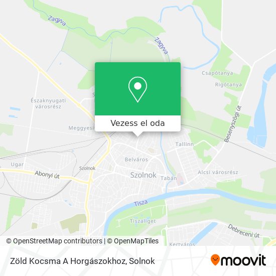 Zöld Kocsma A Horgászokhoz térkép