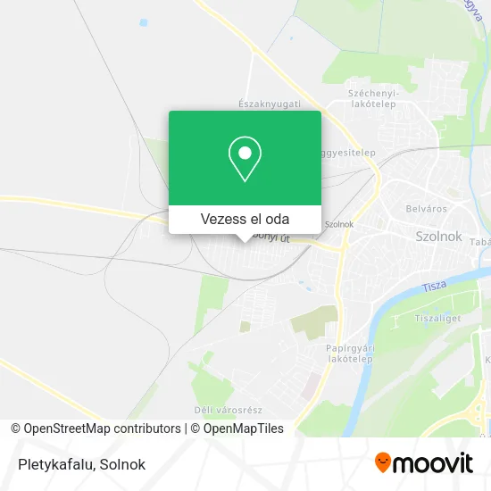 Pletykafalu térkép