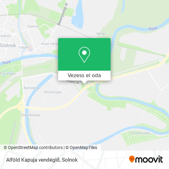 Alföld Kapuja vendéglő térkép