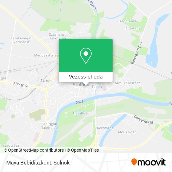 Maya Bébidiszkont térkép
