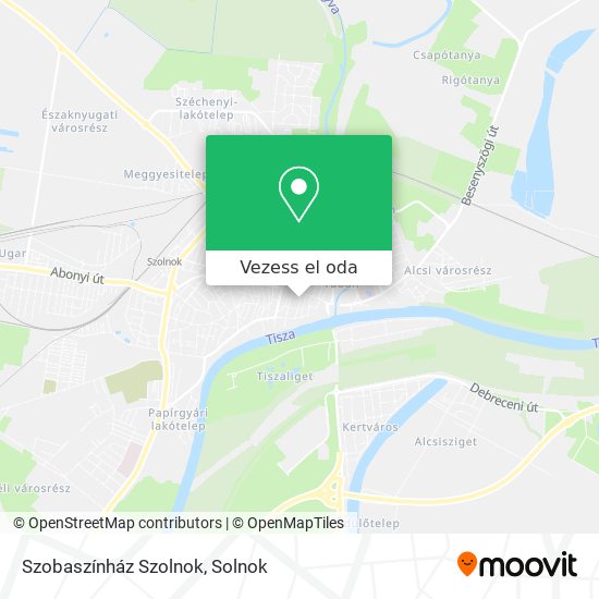 Szobaszínház Szolnok térkép