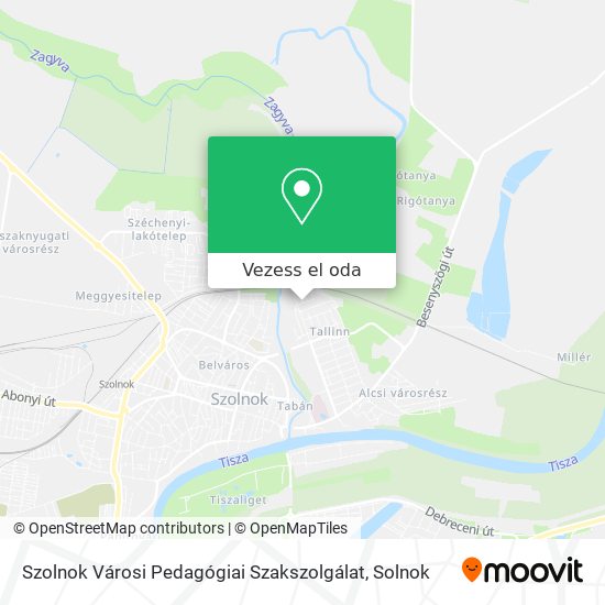Szolnok Városi Pedagógiai Szakszolgálat térkép