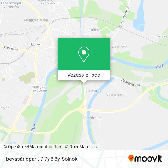 bevásárlópark 7,7y,8,8y térkép