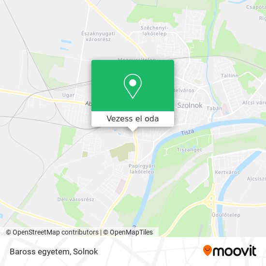 Baross egyetem térkép