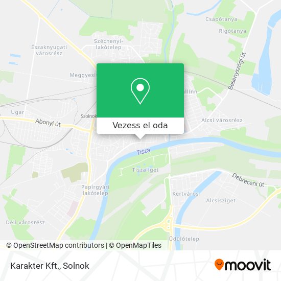 Karakter Kft. térkép