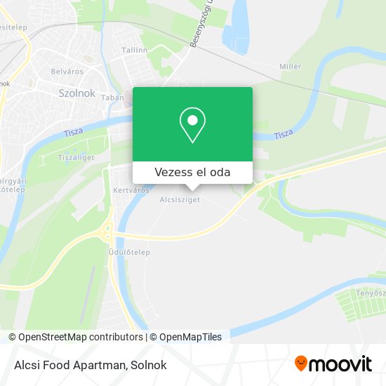 Alcsi Food Apartman térkép