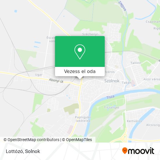 Lottózó térkép