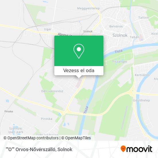 ""O"" Orvos-Nővérszálló térkép