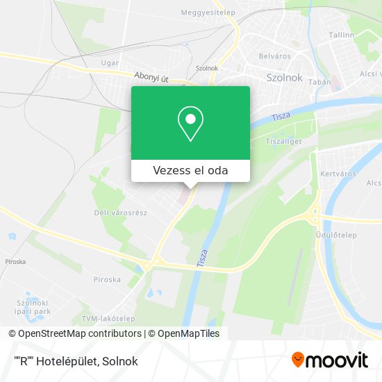 ""R"" Hotelépület térkép