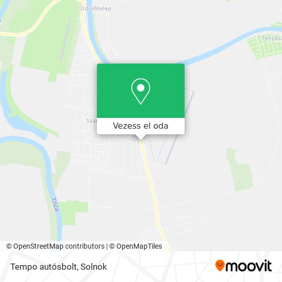 Tempo autósbolt térkép