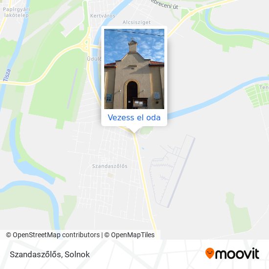 Szandaszőlős térkép