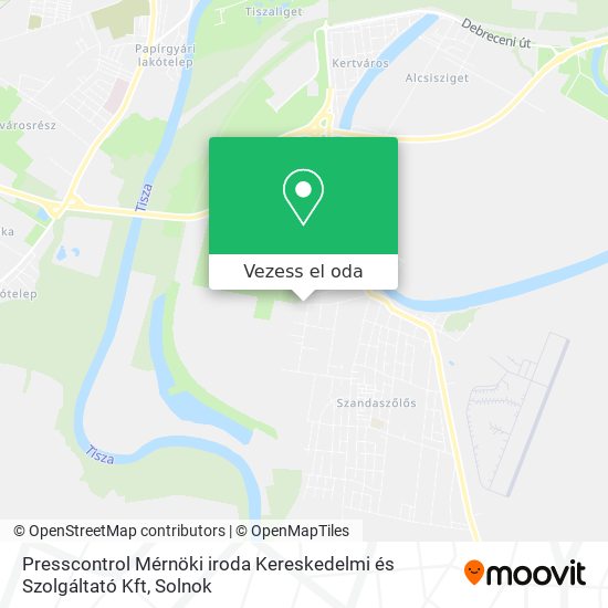 Presscontrol Mérnöki iroda Kereskedelmi és Szolgáltató Kft térkép