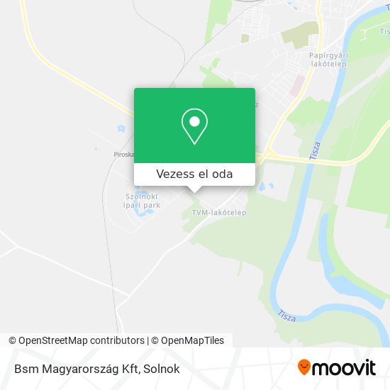 Bsm Magyarország Kft térkép
