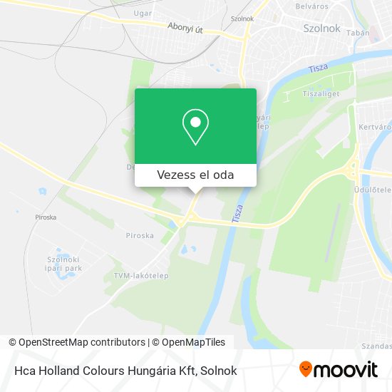 Hca Holland Colours Hungária Kft térkép