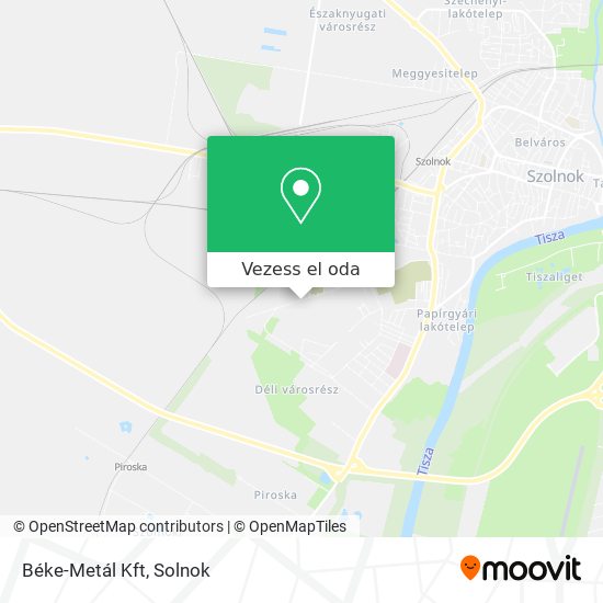 Béke-Metál Kft térkép