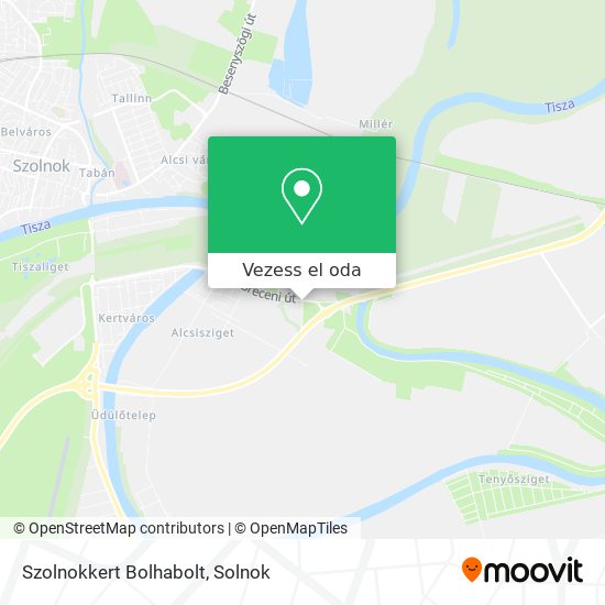 Szolnokkert Bolhabolt térkép