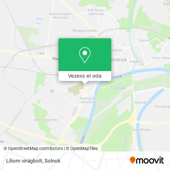 Liliom virágbolt térkép
