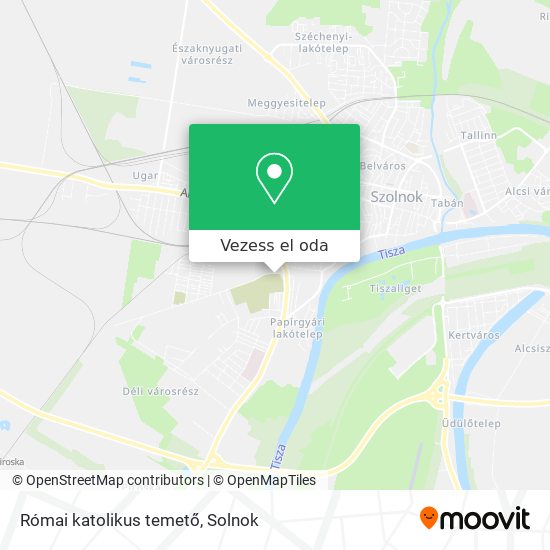 Római katolikus temető térkép