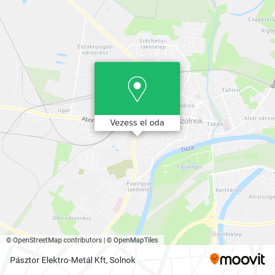 Pásztor Elektro-Metál Kft térkép