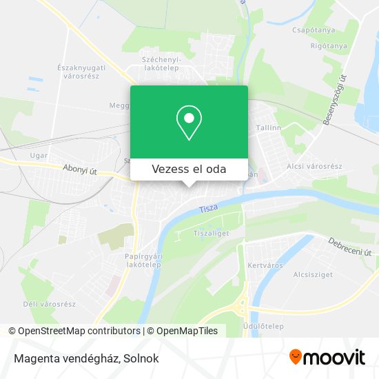 Magenta vendégház térkép