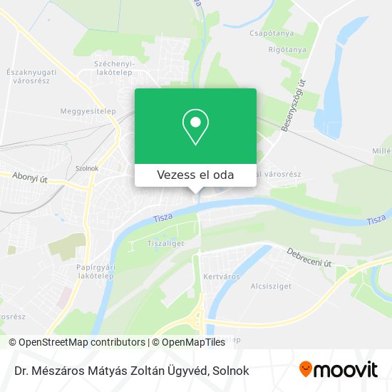 Dr. Mészáros Mátyás Zoltán Ügyvéd térkép