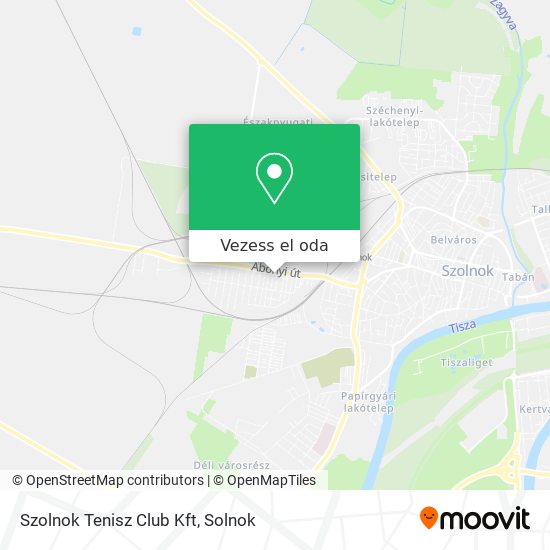 Szolnok Tenisz Club Kft térkép