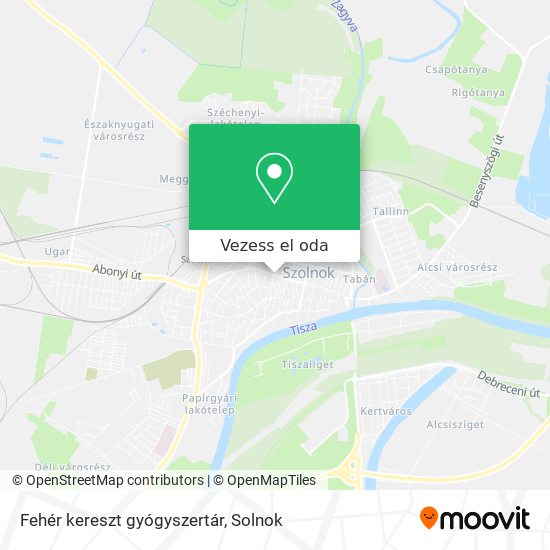 Fehér kereszt gyógyszertár térkép