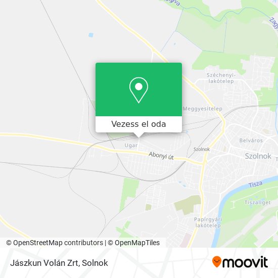 Jászkun Volán Zrt térkép