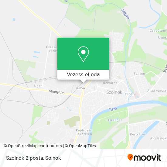 Szolnok 2 posta térkép