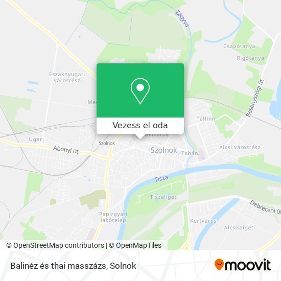 Balinéz és thai masszázs térkép