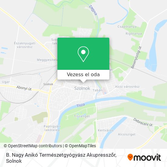 B. Nagy Anikó Természetgyógyász Akupresszőr térkép