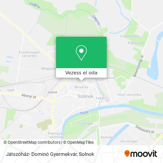 Játszóház- Dominó Gyermekvár térkép