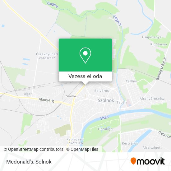 Mcdonald's térkép