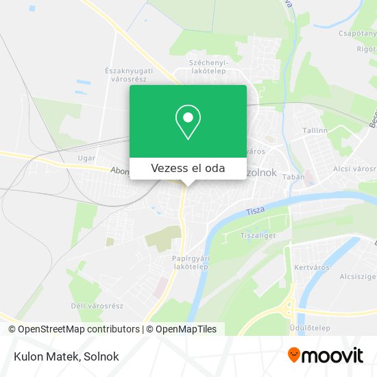 Kulon Matek térkép
