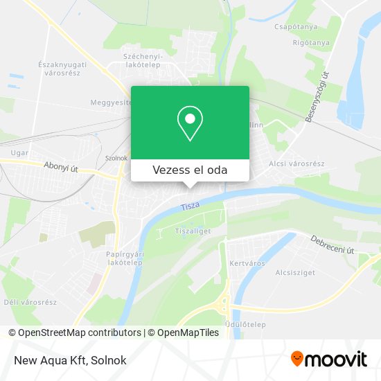 New Aqua Kft térkép
