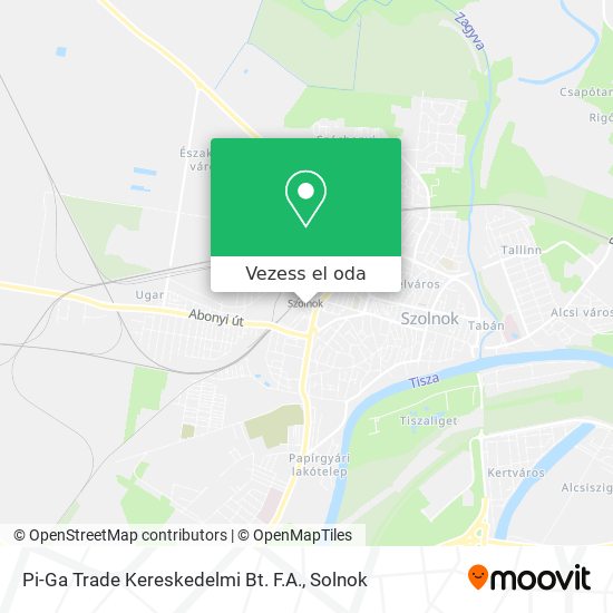 Pi-Ga Trade Kereskedelmi Bt. F.A. térkép