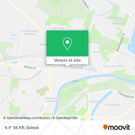 K.P '56 Kft térkép