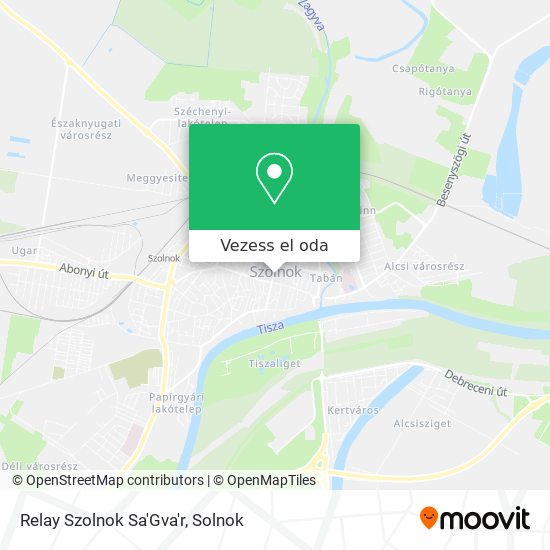 Relay Szolnok Sa'Gva'r térkép