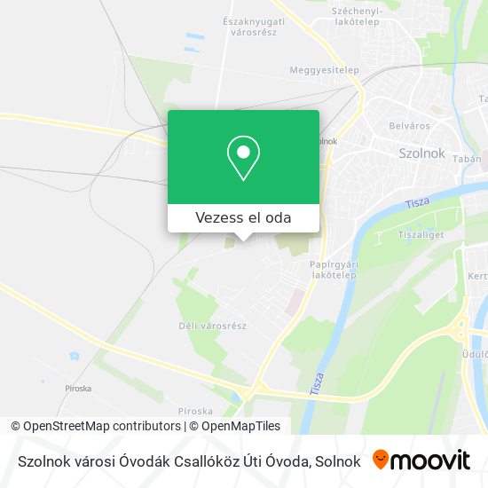 Szolnok városi Óvodák Csallóköz Úti Óvoda térkép