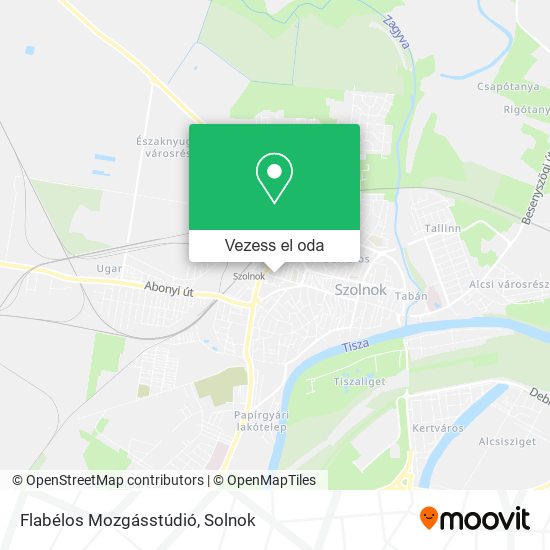 Flabélos Mozgásstúdió térkép