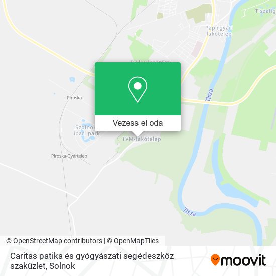 Caritas patika és gyógyászati segédeszköz szaküzlet térkép