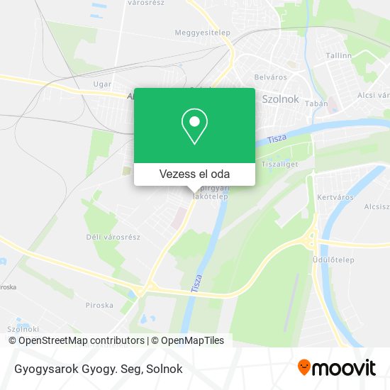 Gyogysarok Gyogy. Seg térkép