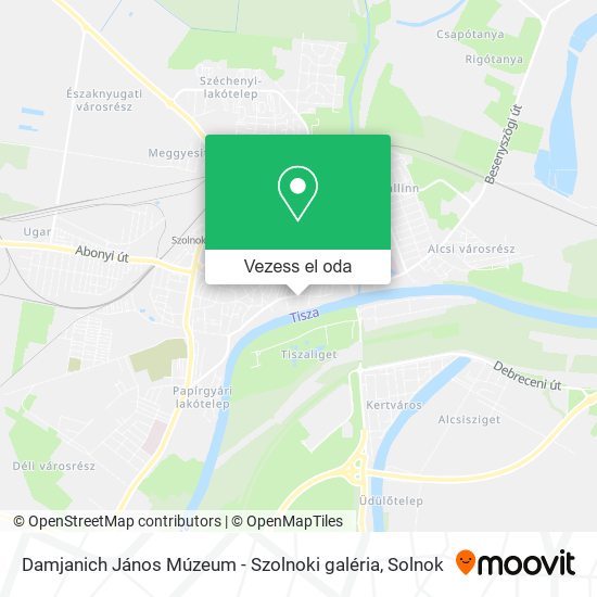 Damjanich János Múzeum - Szolnoki galéria térkép