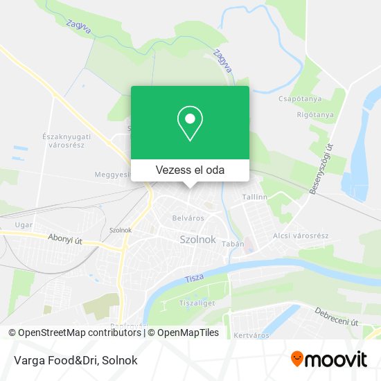 Varga Food&Dri térkép