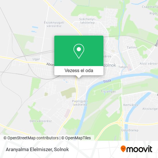 Aranyalma Elelmiszer térkép