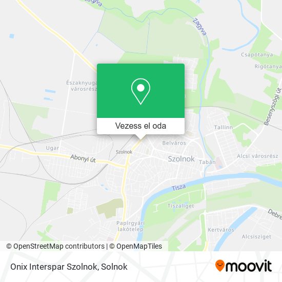 Onix Interspar Szolnok térkép
