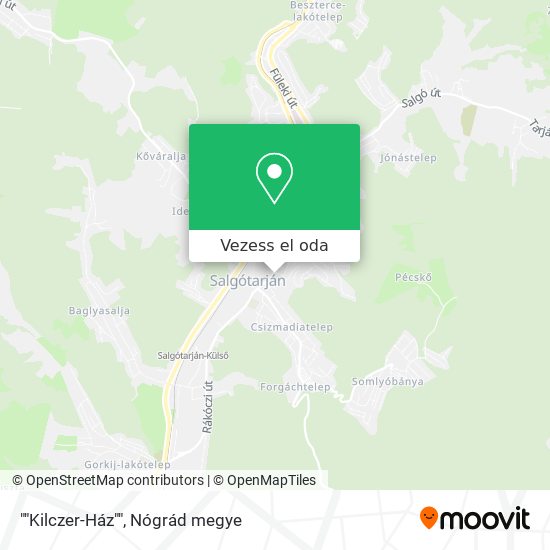 ""Kilczer-Ház"" térkép