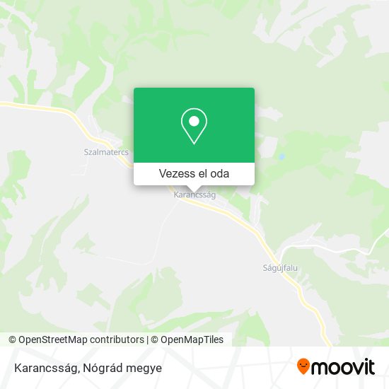 Karancsság térkép