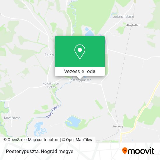 Pösténypuszta térkép
