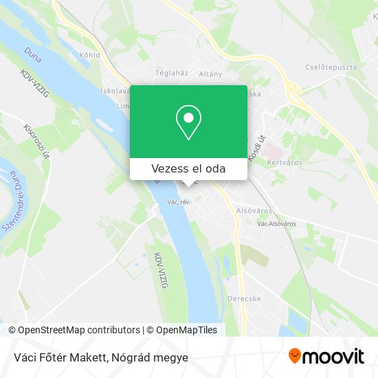 Váci Főtér Makett térkép